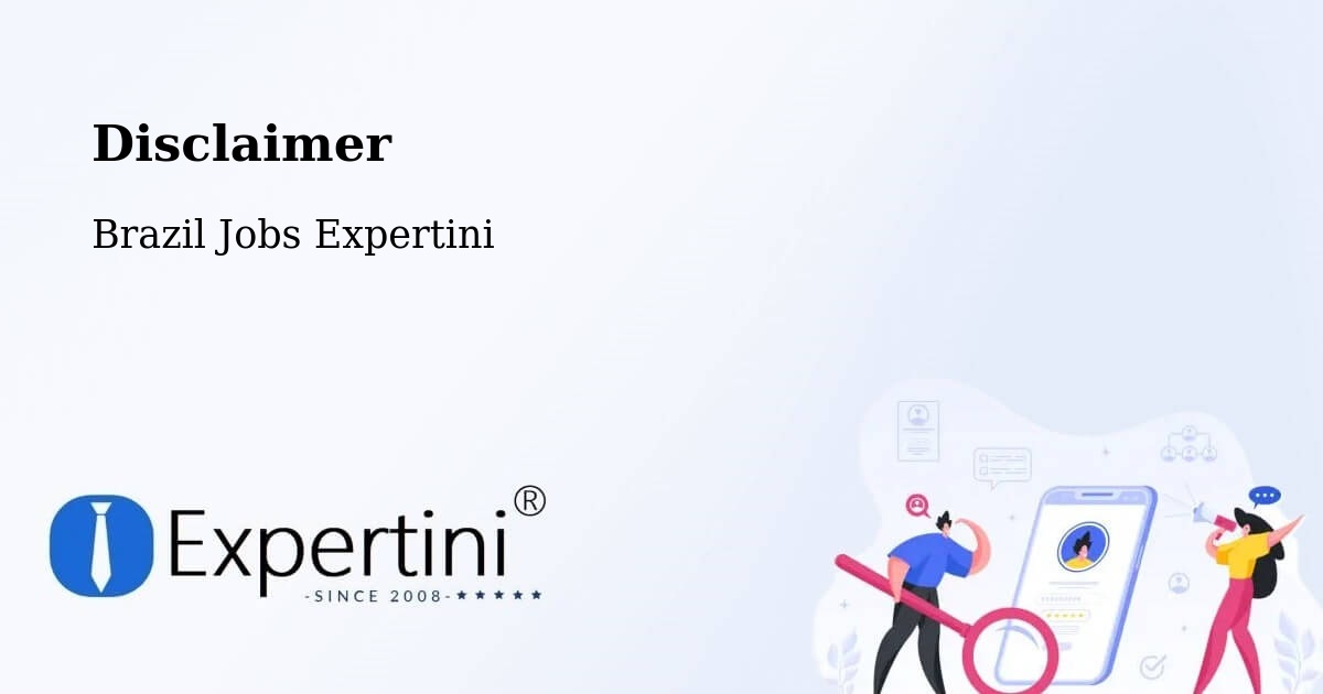 Disclaimer – Ibiá - Brazil Jobs Expertini